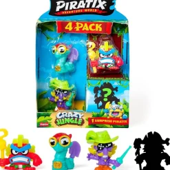 PIRATIX Crazy Jungle - Pack de 4 (varios modelos)* Figuras De Acción