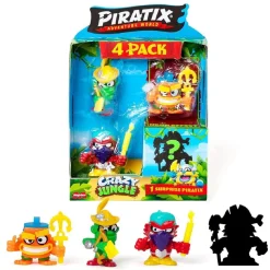PIRATIX Crazy Jungle - Pack de 4 (varios modelos)* Figuras De Acción