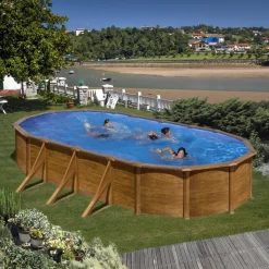 GRE Piscina ovalada Pacific 7,30 x 3,75 m* Piscinas Tubulares|Piscinas