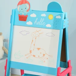 AIYAPLAY Pizarra 2 en 1 con cajas de tela Azul