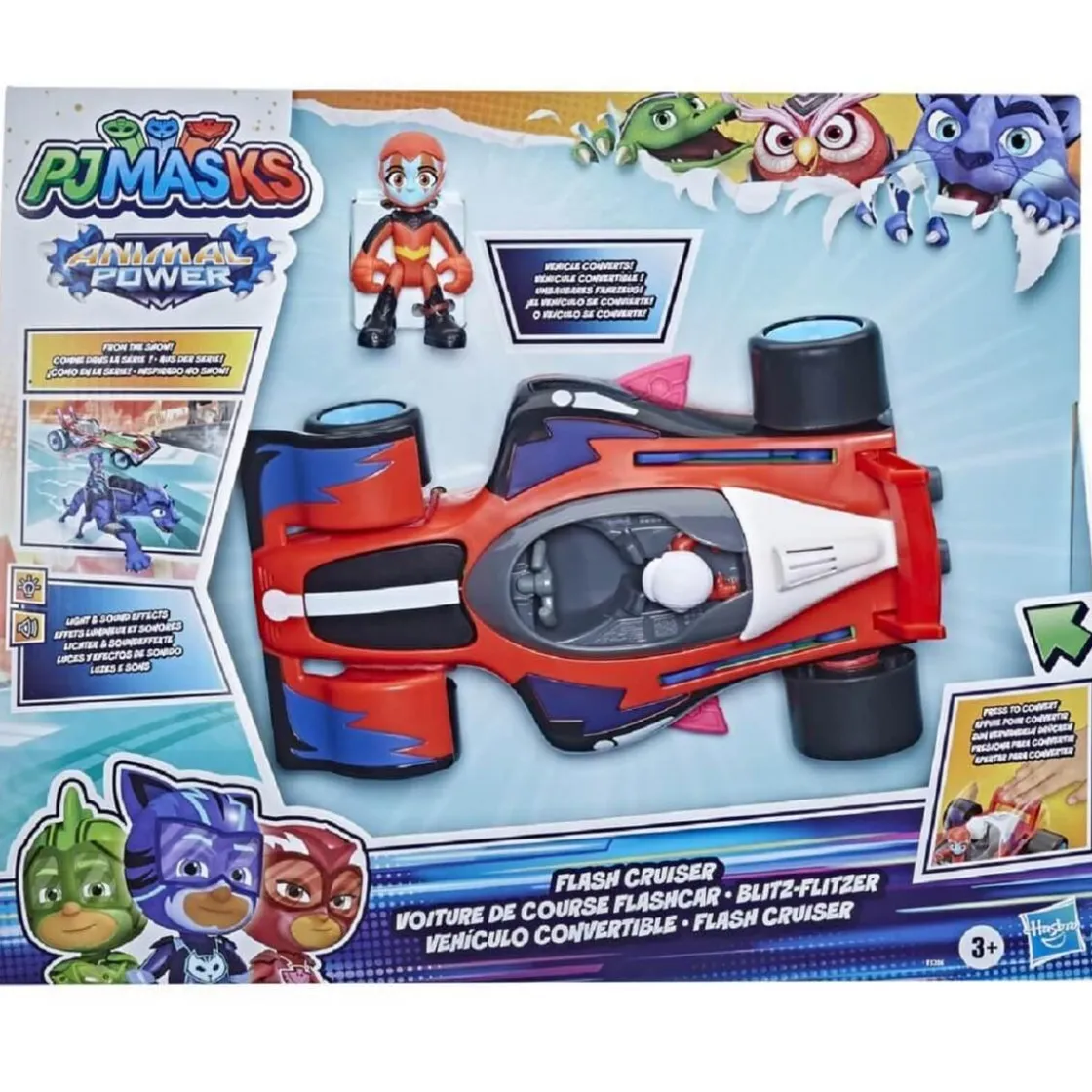 PJMASKS PJ Masks - Vehículo transformable Animal Power* Coleccionables Y Mini Mundos