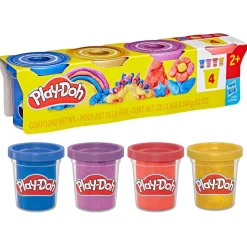 HASBRO IBERIA Play-Doh - Pack 4 botes pasta de modelar (Varios Modelos)* Steam|Arte Y Manualidades