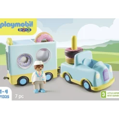 PLAYMOBIL - Camión de donut con función de apilado y clasificación ㅤ* Juguetes De Construcción