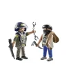 PLAYMOBIL - Dúo de Acción: SWAT & Bandido ㅤ* Juguetes De Construcción