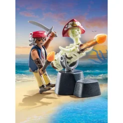 PLAYMOBIL - Juguete Artillero de Piratas ㅤ* Juguetes De Construcción