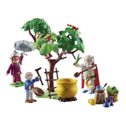PLAYMOBIL - Panorámix con el caldero de la Poción Mágica - 70933* Juguetes De Construcción