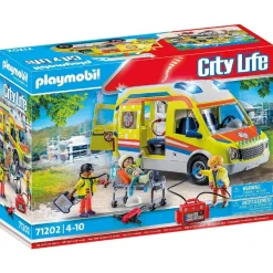 PLAYMOBIL - City Life Ambulancia con luz y sonido ㅤ