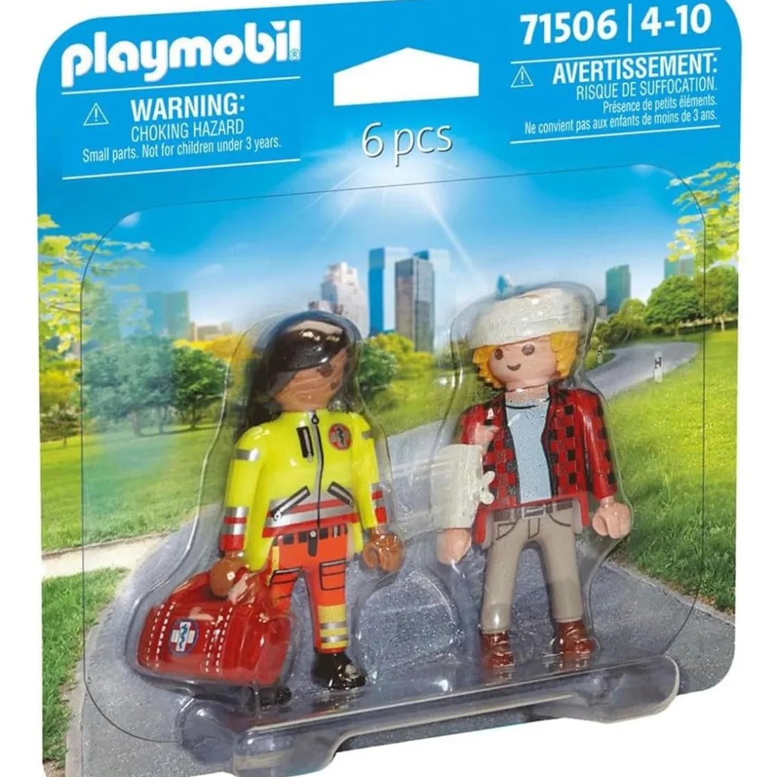 PLAYMOBIL - Set de Socorrista y Paciente ㅤ* Juguetes De Construcción