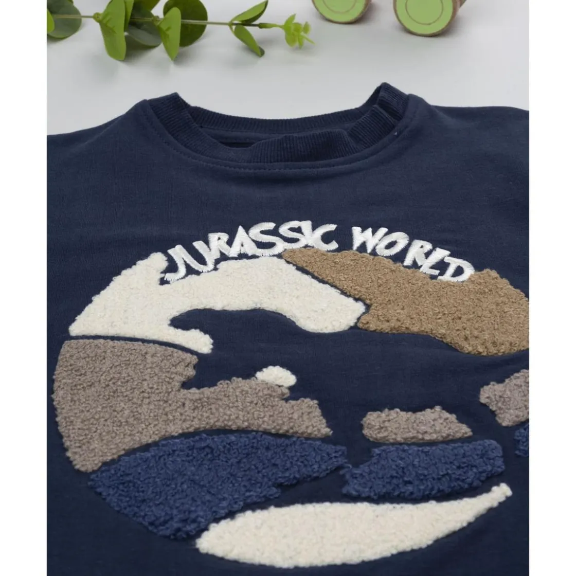 Prenatal Plumífero azul con capucha para niño