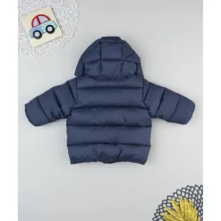 Prenatal Plumífero azul con forro polar para niño