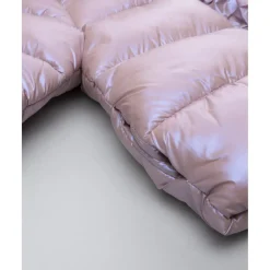 Prenatal Plumífero rosa laminado para niña