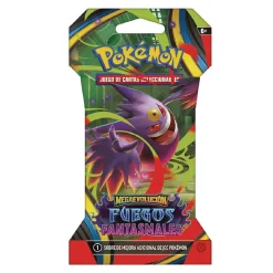 BANDAI Pokémon - Megaevolución Fuegos Fantasmales - Sobre con funda cartas coleccionables en español (Varios modelos)* Friki Zone|Juegos Y Puzzles