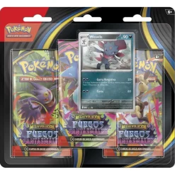 BANDAI Pokémon - Megaevolución Fuegos Fantasmales - Blíster 3 sobres de cartas en español (Varios modelos)* Friki Zone|Juegos Y Puzzles
