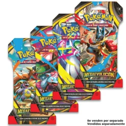 BANDAI Pokémon - Sobre de cartas en blister Mega Evolución en español (Varios modelos)* Juegos Y Puzzles|Friki Zone