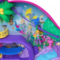 MATTEL Polly Pocket - Bolso familia de perezosos* Coleccionables Y Mini Mundos