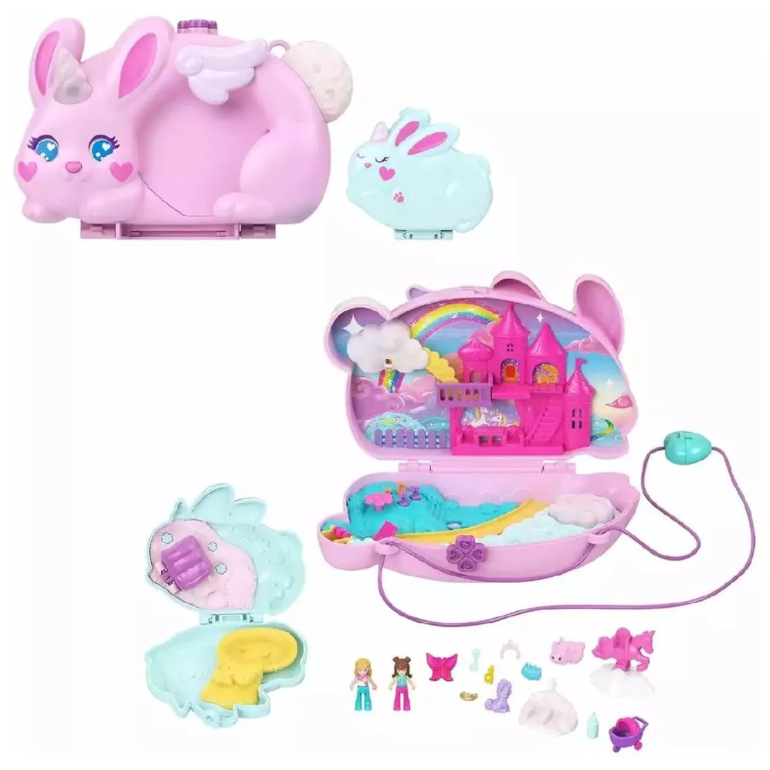 MATTEL Polly Pocket - Cofre Bolso Conejito