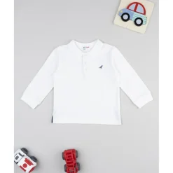 Prenatal Polo niño blanca manga larga* Bebé Niño 3-36 Meses·Camisas Y Camisetas|Niño·Bebé Niño 3-36 Meses