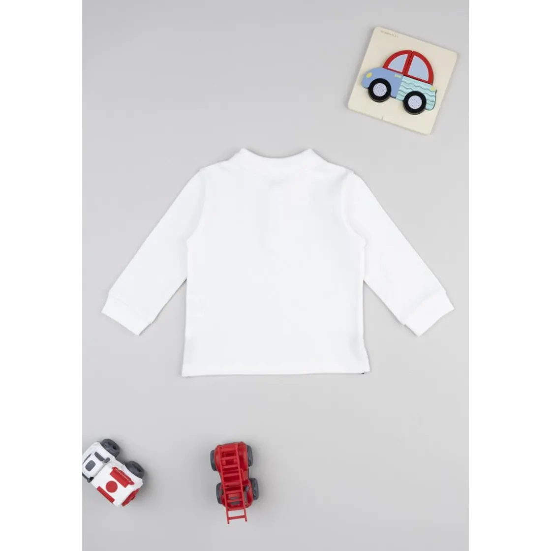 Prenatal Polo niño blanca manga larga* Bebé Niño 3-36 Meses·Camisas Y Camisetas|Niño·Bebé Niño 3-36 Meses