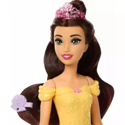 MATTEL Princesas Disney - Bella baña y cepilla a su perrito