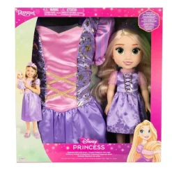 PRINCESAS DISNEY - Muñeca Rapunzel + Vestido (4-6 años)