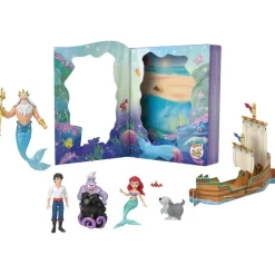 MATTEL Princesas Disney - Pack 6 Figuras Mini Ariel* Muñecas