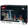 WORLD BRANDS Puzzle 3D City Line Led (Varios modelos)
