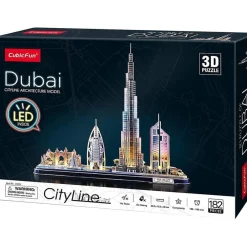WORLD BRANDS Puzzle 3D City Line Led (Varios modelos)