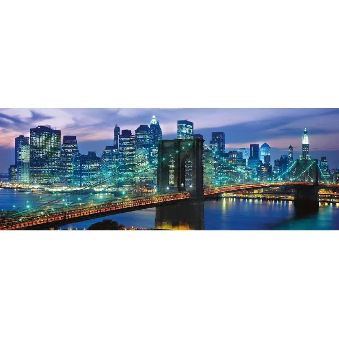 CLEMENTONI Puzzle panorama - Puente de Brooklyn - 1000 piezas