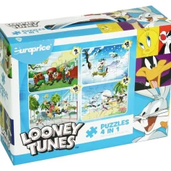EUROPRICE Puzzles de Looney Tunes 4 en 1* Juegos Y Puzzles