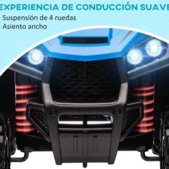 AIYAPLAY Quad eléctrico para niños Azul y Negro