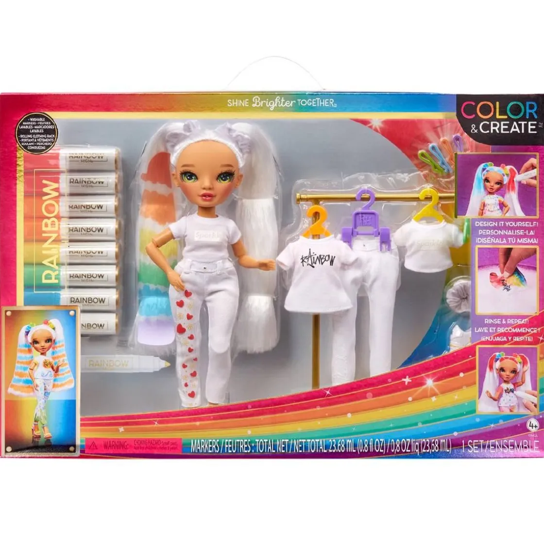 RAINBOW HIGH - Muñeca Color & Create* Muñecas