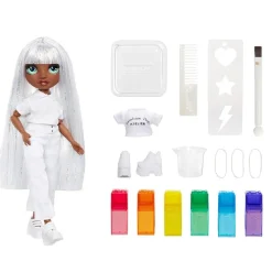 RAIMBOW HIGH Rainbow High - Watercolor & Create DIY - Muñeca ojos verdes* Muñecas