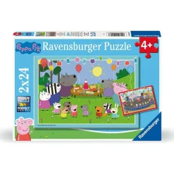 RAVENSBURGER IBÉRICA Ravensburger - 2 puzzles 24 piezas Peppa Pig