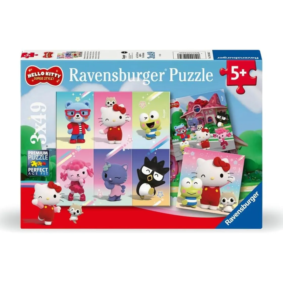 RAVENSBURGER IBÉRICA Ravensburger - 3 puzzles 49 piezas Hello Kitty