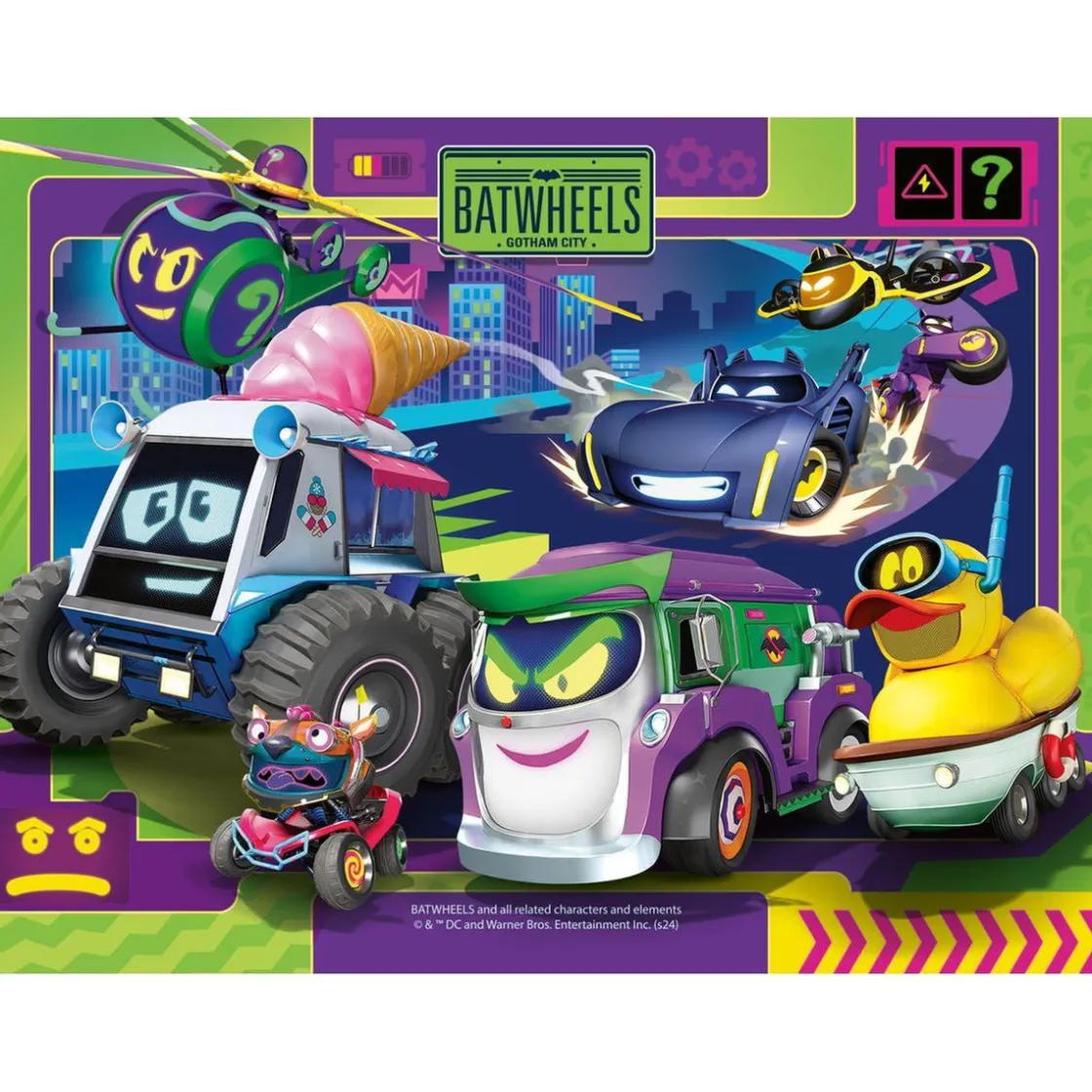 RAVENSBURGER - Batman - Batwheels Puzzle 4 in a Box