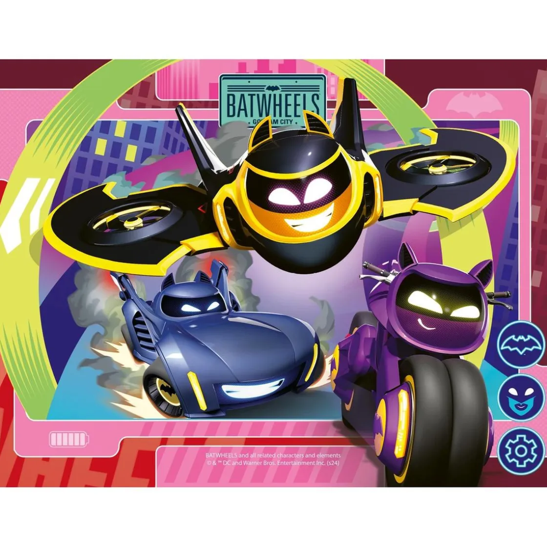 RAVENSBURGER - Batman - Batwheels Puzzle 4 in a Box