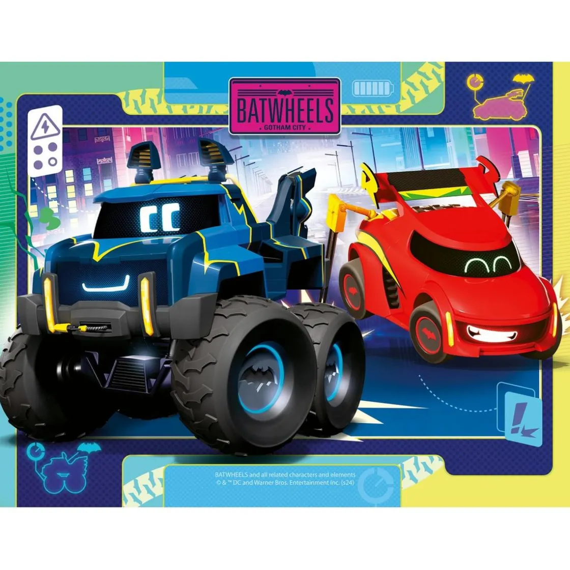 RAVENSBURGER - Batman - Batwheels Puzzle 4 in a Box