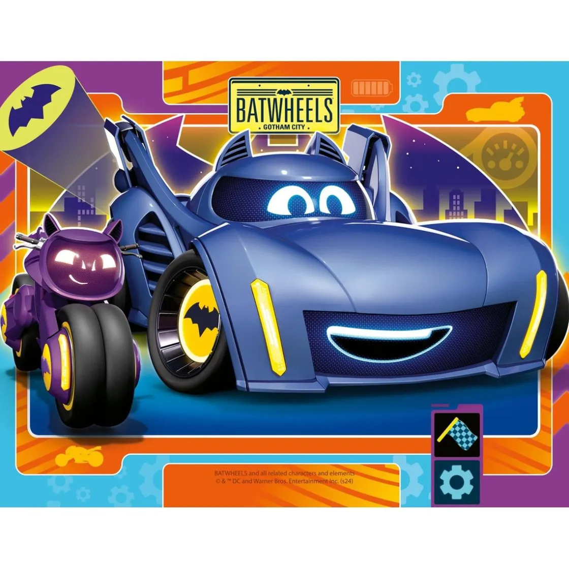 RAVENSBURGER - Batman - Batwheels Puzzle 4 in a Box