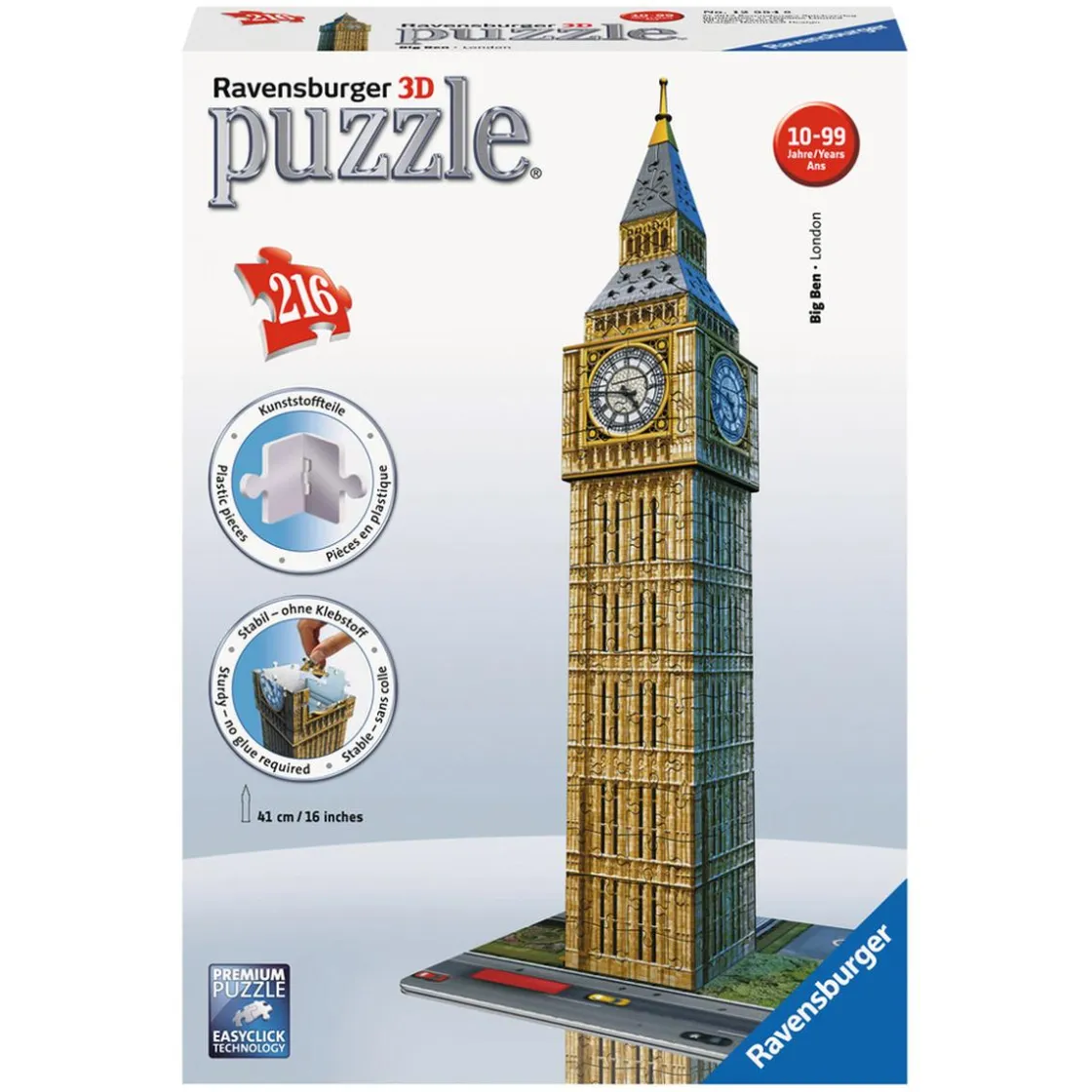 JEUX RAVENSBURGER Ravensburger - Big Ben 39 cm 216 piezas