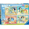 RAVENSBURGER IBÉRICA Ravensburger - Bluey - Puzzle Bluey colección 4x42 piezas para niños ㅤ