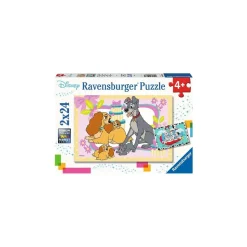 RAVENSBURGER IBÉRICA Ravensburger - Cachorros Disney - Puzzle 2x24 piezas