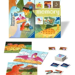 RAVENSBURGER IBÉRICA Ravensburger - Dinosaurios Memory y Puzzle multipack, cartas y piezas variadas ㅤ