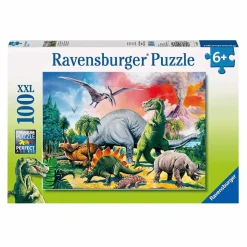 RAVENSBURGER IBÉRICA Ravensburger - Dinosaurios - Puzzle 100 piezas XXL* Juegos Y Puzzles