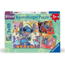 RAVENSBURGER - Disney Stitch - Puzzle 3 x 49* Juegos Y Puzzles