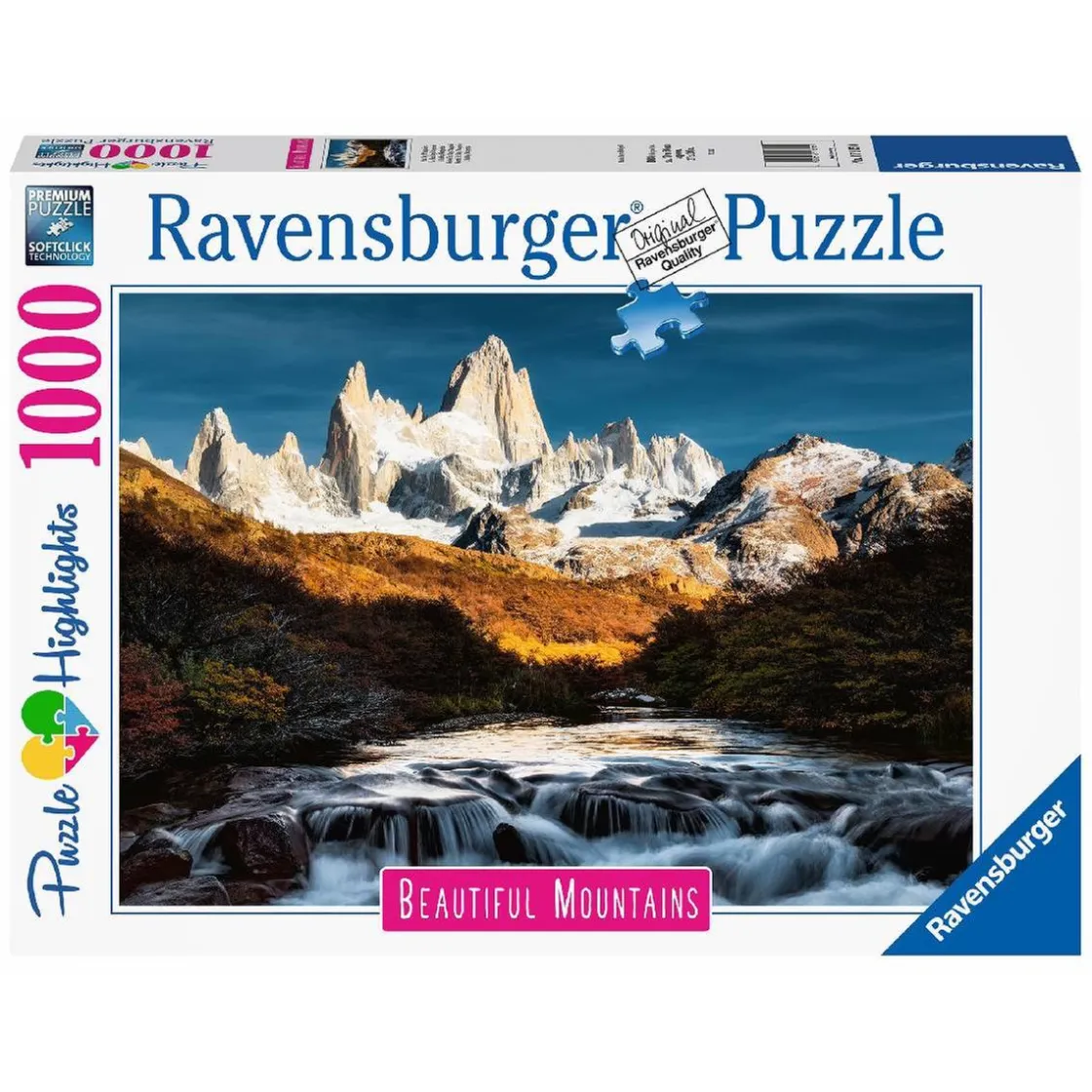 RAVENSBURGER IBÉRICA Ravensburger - Fitz Roy, Patagonia - Puzzle 1000 piezas* Juegos Y Puzzles