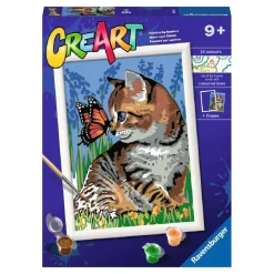 RAVENSBURGER IBÉRICA Ravensburger - Gatito y mariposa CreArt* Arte Y Manualidades