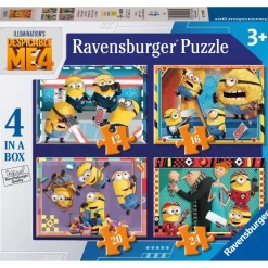RAVENSBURGER - Gru - Puzzle 4 in a box Mi Villano Favorito 4* Juegos Y Puzzles