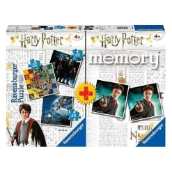 RAVENSBURGER IBÉRICA Ravensburger - Harry Potter - Memory + Pack 3 Puzzles* Friki Zone|Juegos Y Puzzles