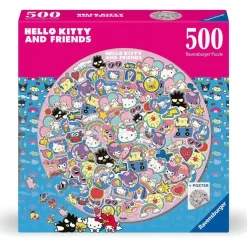 RAVENSBURGER IBÉRICA Ravensburger - Hello Kitty - Puzzle redondo 500 piezas* Juegos Y Puzzles