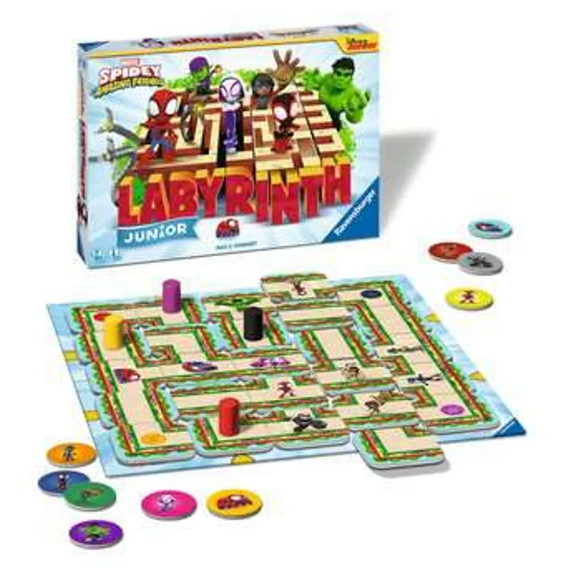 FUNKO UK LIMITED Ravensburger - Juego de mesa Junior Labyrinth Spidey & Friends ㅤ